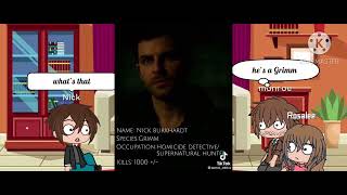 Grimm series react to  Part 1  Nick Monroe Rosalee [upl. by Nenney]