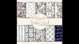 Lavender Scrapbook paper [upl. by Azial]