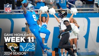 Jacksonville Jaguars vs Detroit Lions Game Highlights  NFL 2024 Season Week 11 [upl. by Mareld]