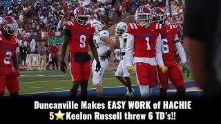 ARE KEELON RUSSELL amp DAKORIEN MOORE THE BEST HIGHSCHOOL DUO OAT  Dville vs Hachie  TXHSFB [upl. by Adnirod716]