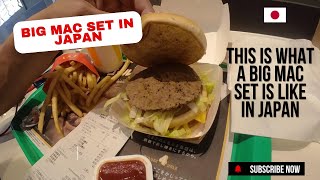 Big Mac Set in Japan Find out what its like Japan mcdonalds bigmac set food fastfood [upl. by Angelita]