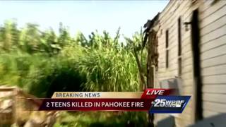 Twin sisters killed in fire [upl. by Kcirdla688]