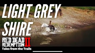 Red Dead Redemption 2 Horse Breeds  Light Grey Shire [upl. by Nathan]