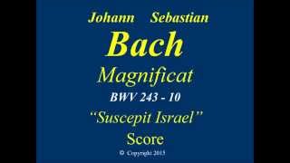 10  JS Bach Magnificat  Suscepit Israel  Score [upl. by Rowley]