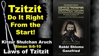 Kitzur Shalchan Aruch  Siman 9610 Laws of Tzitzit [upl. by Annayram414]