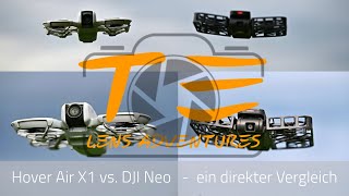 Selfie Drohnen im direkten Vergleich DJI Neo vs Hover Air X1 [upl. by Nealon938]