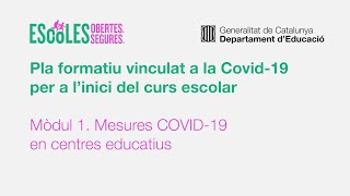 Mòdul 1 Mesures COVID19 en centres educatius amb llengua de signes [upl. by Lanam]