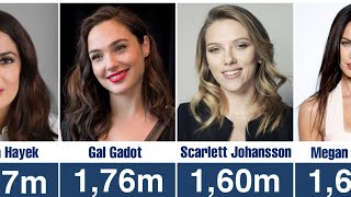 Hollywood Actresses Height Comparison  Shortest to Tallest Celebrities Ranking [upl. by Annaek]