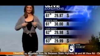 KTLA Meteorologist Liberte Chan forced to cover up revealing black dress getting a lot of emails [upl. by Rocky651]