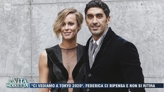 Federica Pellegrini rinvia le nozze e va a Toky 2020  La Vita in Diretta 26042017 [upl. by Wolk]