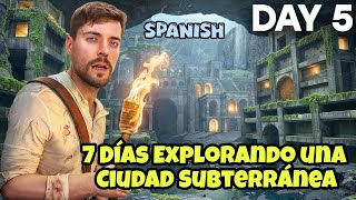 7 Días Explorando una Ciudad Subterránea  Mrbeast en Español [upl. by Salvucci]