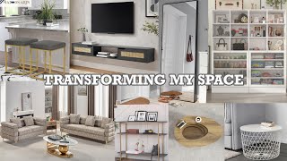 FURNISHING MY ONE BEDROOM APARTMENT  Wayfair Bed Bath amp Beyond and More [upl. by Norab]