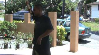 Kali Escrima Hawaii Stick Fighting  In and Out Combination [upl. by Braynard242]