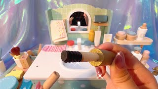 【ASMR】木とプラスチックのメイク💄スキンケア🧖‍♀️モーニングルーティンまとめ2時間Wooden and toy make up 2h [upl. by Perkin]