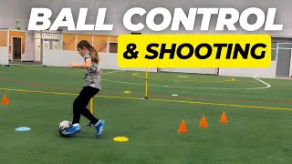 Soccer Shooting amp Ball Control Drill for Elite Skills [upl. by Leila]