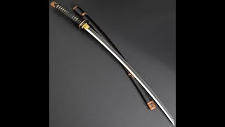 03285 ANTIQUE NIHONTO JAPANESE SAMURAI LONG SWORD KATANA YORISADA 頼貞 signed wKOSHIRAE [upl. by Llednahs]