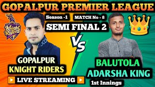 GPL SEASON 1  SEMI FINAL 2MATCH NUMBER 81st INNINGS [upl. by Hauger]