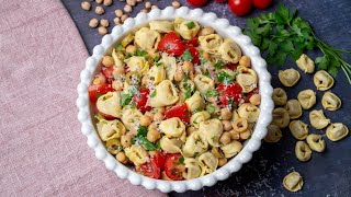 Chickpea Tortellini Pasta Salad [upl. by Mccormick971]