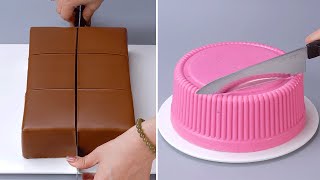 Wonderful Cake Decorating Tutorials  Amazing Chocolate Cake Decorating Idea  Satisfying Cakes [upl. by Neeloj892]