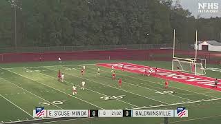 East Syracuse Minoa girls soccer beats Baldwinsville with 30yard goal [upl. by Ahseryt]