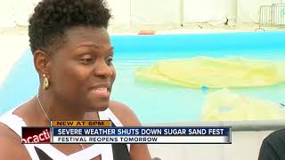 Severe weather shuts down Sugar Sand Festival [upl. by Bronny31]