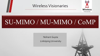 Singleuser MIMO Multiuser MIMO CoMP [upl. by Enimassej]