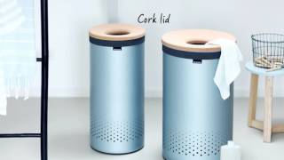 Brabantia Laundry Bin 60 Litre Cork Lid  Laundry in Style  Brabantia [upl. by Dat]