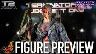 Hot Toys Terminator 2 Battle Damaged 20  Figure Preview Episode 314 [upl. by Nosnar]