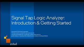 Signal Tap Logic Analyzer Introduction amp Getting Started [upl. by Tlok]