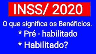 INSS O que significa Benéficios préhabilitado e Habilitado [upl. by Mikal]