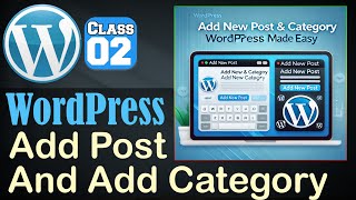 WordPress add New Blog Post  How to add Category in WordPress Urdu  Hindi [upl. by Wilkey]