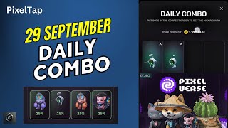 Pixelverse Daily Combo Cards  Pixelverse Daily Combo  PixelTap Daily Combo 29 Sep 2024 shorts [upl. by Waldos]