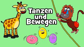 ♪ ♪ Kinderlied Tanzen und Bewegen  Kinder Tanz amp Bewegungslieder  Hurra Kinderlieder Kinderdisco [upl. by Annamarie921]