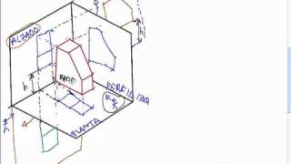 03 Vistas de una pieza Proyecciones Planta Alzado y Perfil Izquierdo [upl. by Knoll]