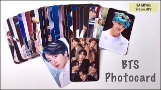 Easiest way to make photo card  BTS Photo Card part14 [upl. by Burne531]