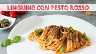 Linguine al pesto rosso  Ricetta Gourmet  Chef Deg  Saporie [upl. by Ellekram]