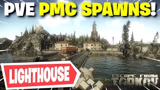 Escape From Tarkov PVE  All PMC Spawn Locations On Lighthouse [upl. by Centonze809]