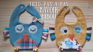 Tuto pas à pas Bavoir Hibou trop mignon [upl. by Lewap453]