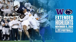 Washington at Penn State  Extended Highlights  Big Ten Football  1192024 [upl. by Notsirb]