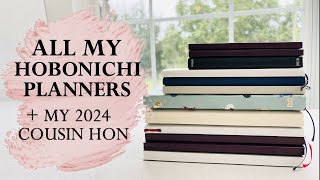 ALL THE HOBONICHI PLANNERS IVE USE amp NEW HON [upl. by Northey]