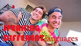 Kian and Jc speaking foreign languages [upl. by Cedric832]