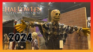 Transworld Halloween And Attractions Show 2024 Walkthrough  Masks Props Makeup Etc [upl. by Nifares11]