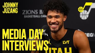 JOHNNY JUZANG 202324 Media Day Availability 🎙️  UTAH JAZZ [upl. by Thomasa]