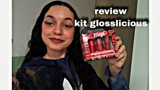 REVIEW KIT GLOSSLICIOUS BY FRANCINY EHLKE [upl. by Tarazi569]