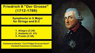 Friedrich II Der Grosse 17121786  Symphonie in G Major for Strings and BC [upl. by Sirrap]