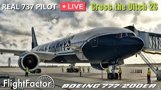 FlightFactor 777200ER  Melbourne  Auckland  Cross the Ditch on VATSIM [upl. by Hallsy]