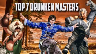 Top 7 Drunken Masters in Fighting Games [upl. by Reinhardt]