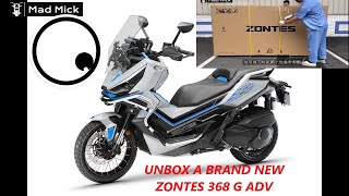 ZONTES 368 G ADV UNBOX A NEW SCOOTER WOW [upl. by Frendel]