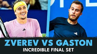 INCREDIBLE Final Set Alexander Zverev vs Hugo Gaston  Hamburg 2024 Highlights [upl. by Aikin]