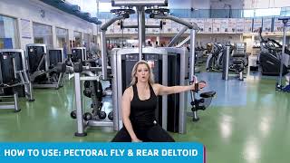 Kenosha YMCA  How to Use the Pectoral Fly amp Rear Deltoid Machine [upl. by Vonny59]